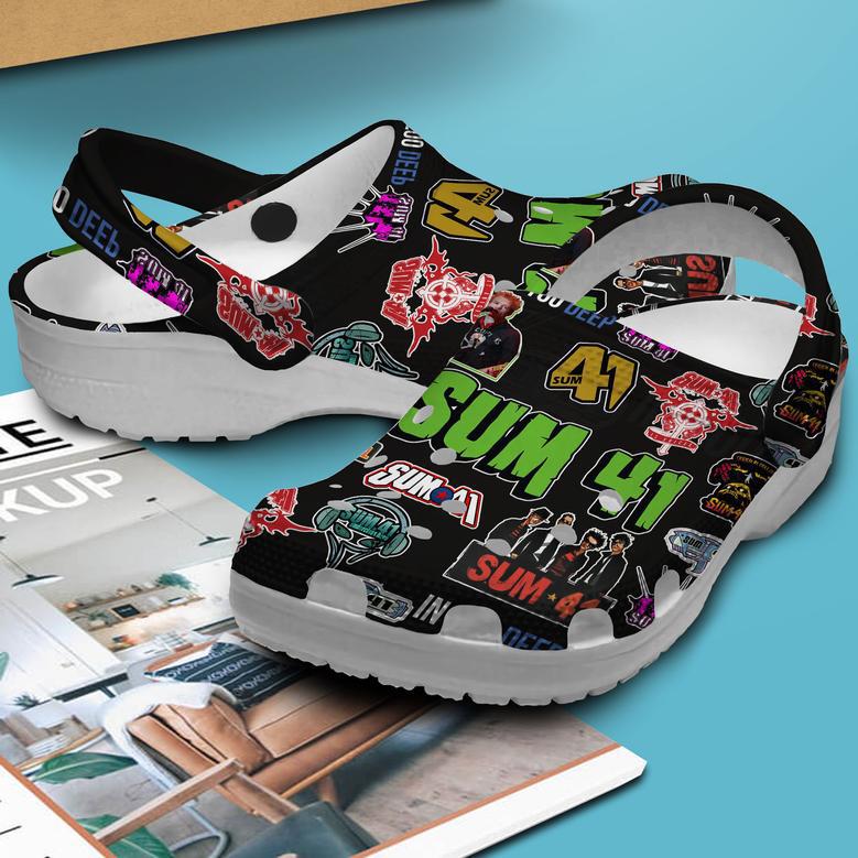 Sum 41 Music Crocs Crocband Clogs Shoes