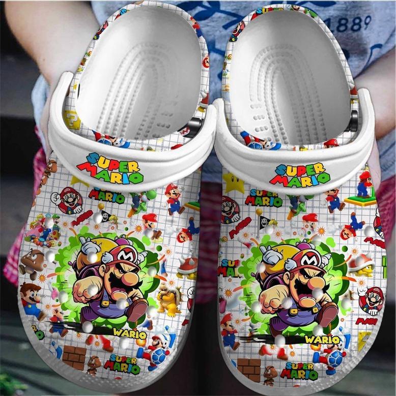 Super Mario Game Movie Crocs Crocband Clogs Shoes