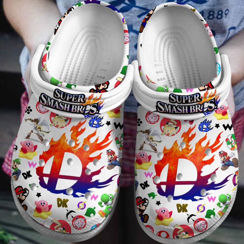 Super Smash Bros Game Crocs Crocband Clogs Shoes