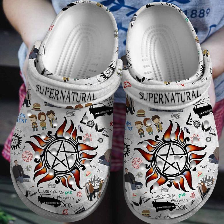 Supernatural Movie Crocs Crocband Clogs Shoes