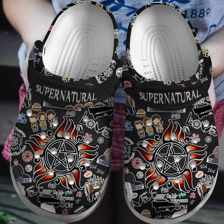 Supernatural Movie Crocs Crocband Clogs Shoes