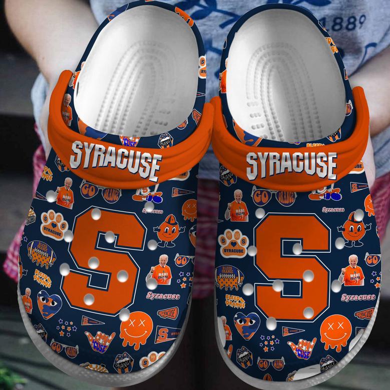 Syracuse Orange Ncaa Sport Crocs Crocband Clogs Shoes