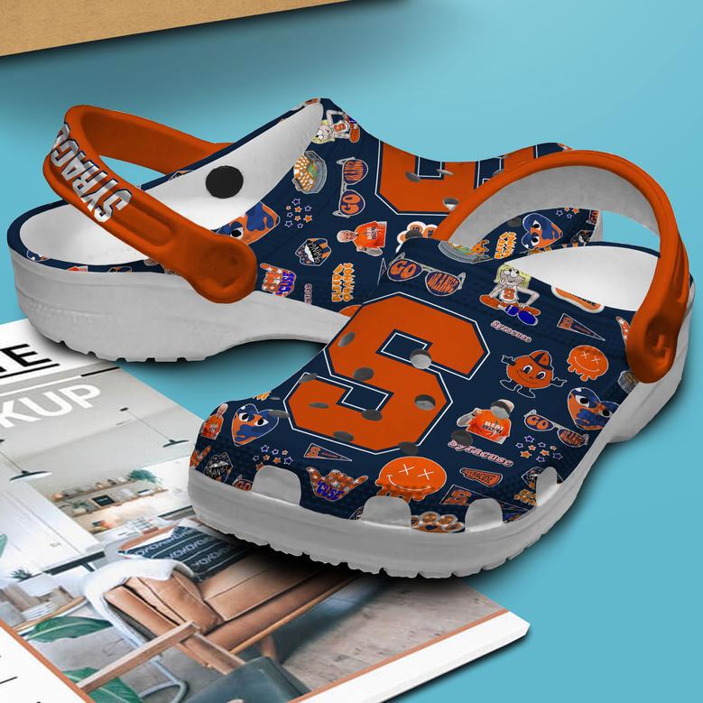 Syracuse Orange Ncaa Sport Crocs Crocband Clogs Shoes