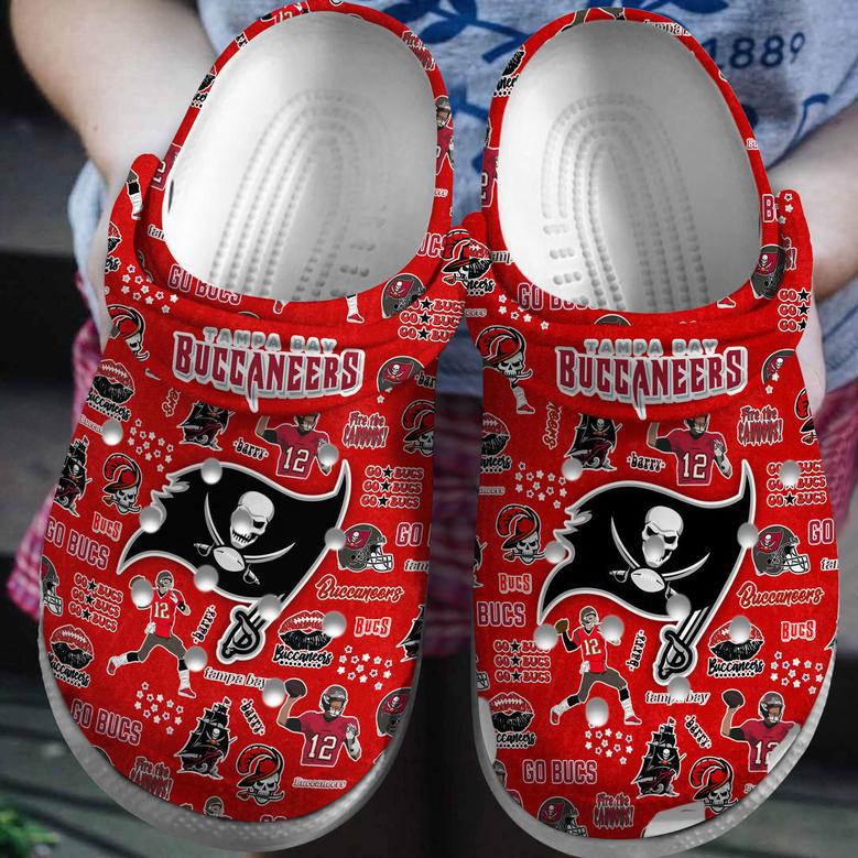 Tampa Bay Buccaneers Nfl Sport Crocs Crocband Clogs Shoes