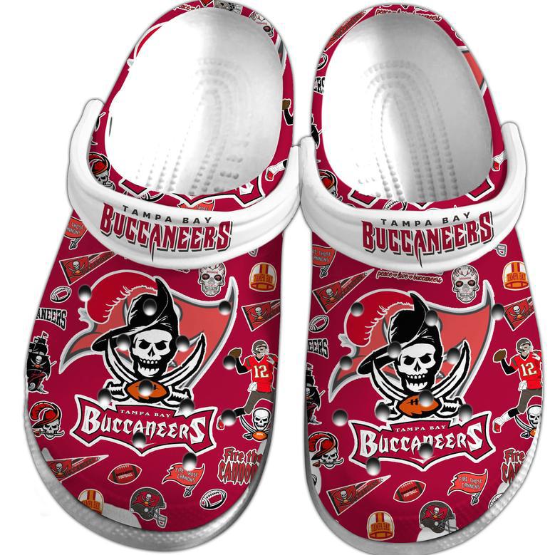 Tampa Bay Buccaneers Nfl Sport Crocs Crocband Clogs Shoes