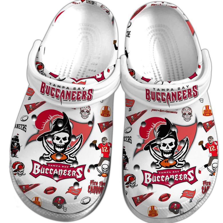 Tampa Bay Buccaneers Nfl Sport Crocs Crocband Clogs Shoes