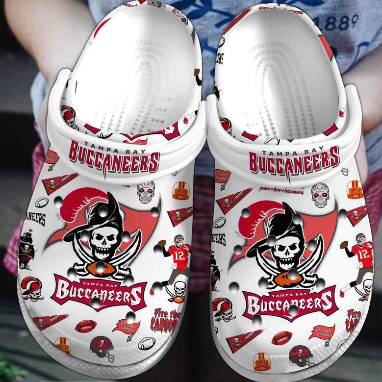 Tampa Bay Buccaneers Nfl Sport Crocs Crocband Clogs Shoes