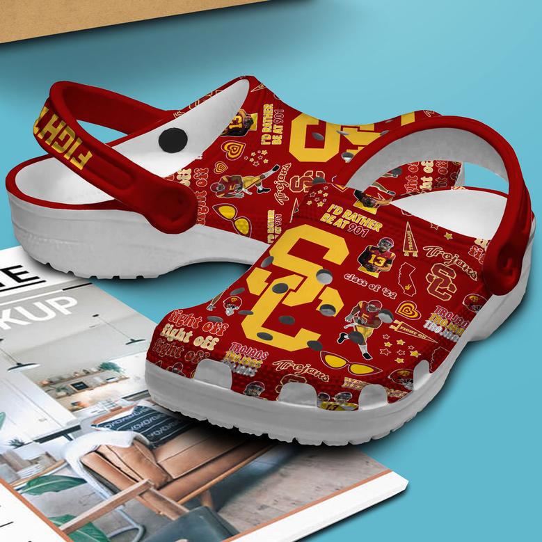 Usc Trojans Ncaa Sport Crocs Crocband Clogs Shoes