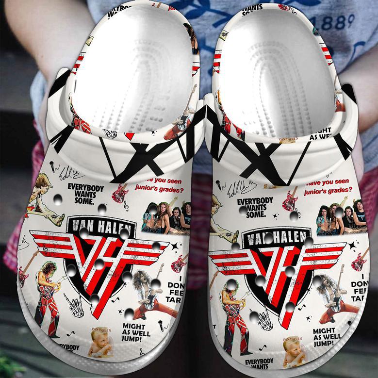 Van Halen Music Crocs Crocband Clogs Shoes