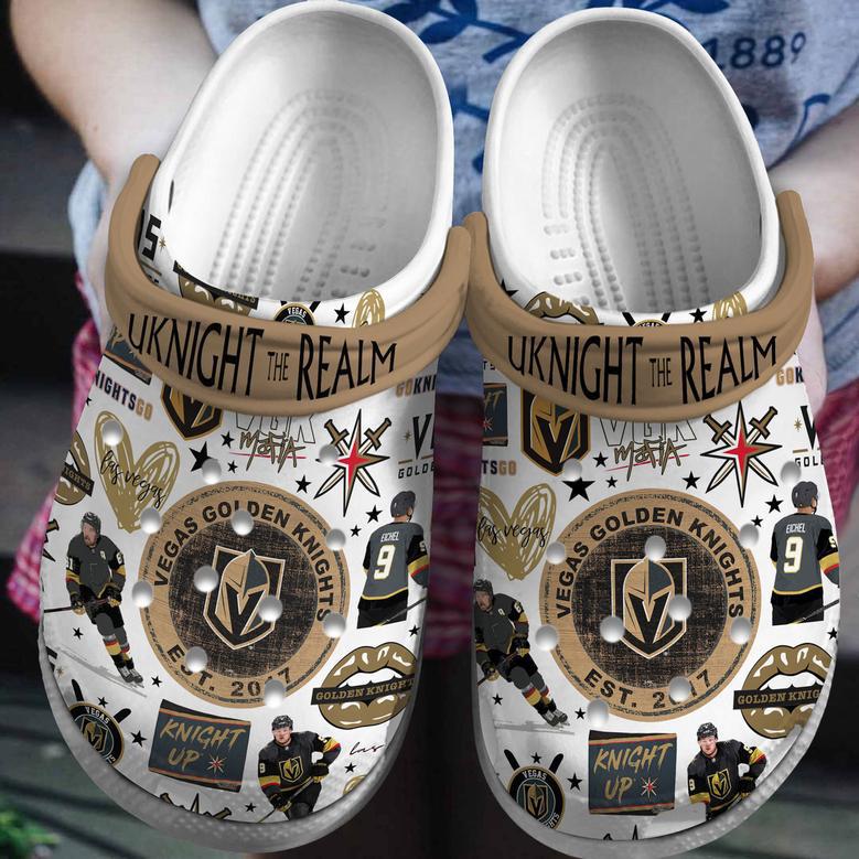 Vegas Golden Knights Nhl Sport Crocs Crocband Clogs Shoes