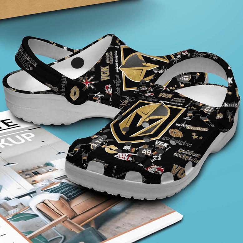 Vegas Golden Knights Nhl Sport Crocs Crocband Clogs Shoes