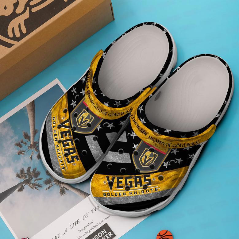 Vegas Golden Knights Nhl Sport Crocs Crocband Clogs Shoes