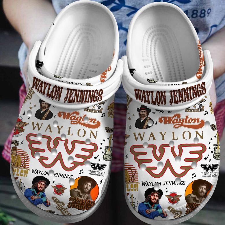 Waylon Jennings Music Crocs Crocband Clogs Shoes