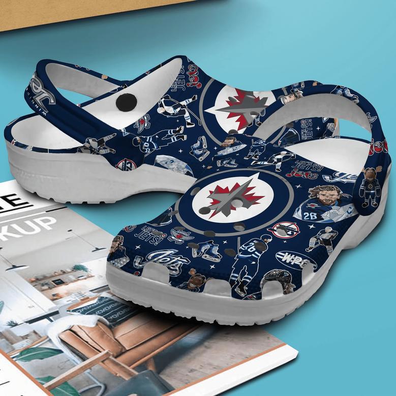 Winnipeg Jets Nhl Sport Crocs Crocband Clogs Shoes