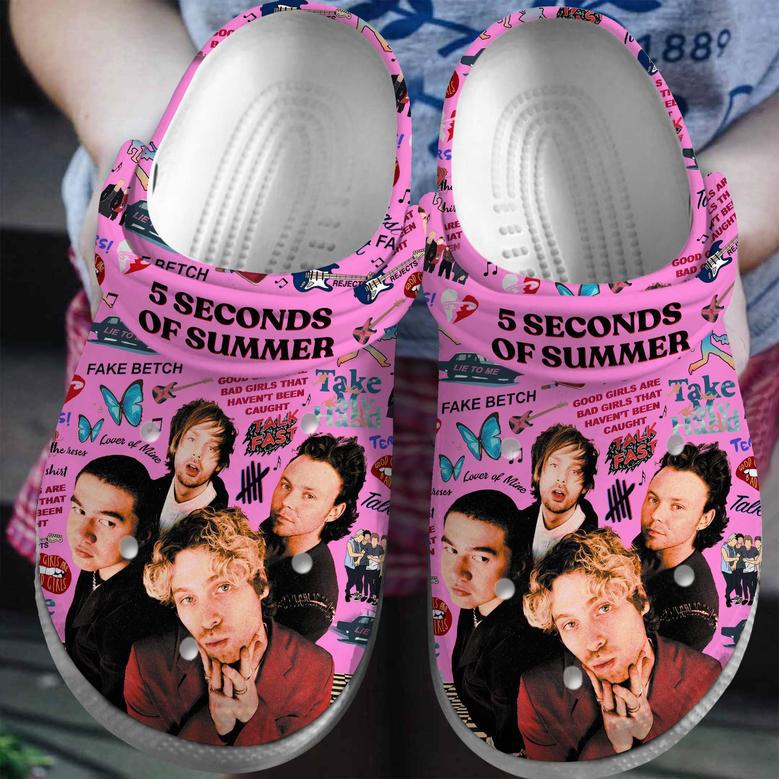 5 Seconds Of Summer Band Music Crocs Crocband Clogs Shoes