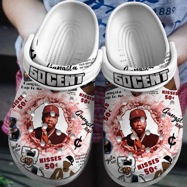 50 Cent Music Crocs Crocband Clogs Shoes