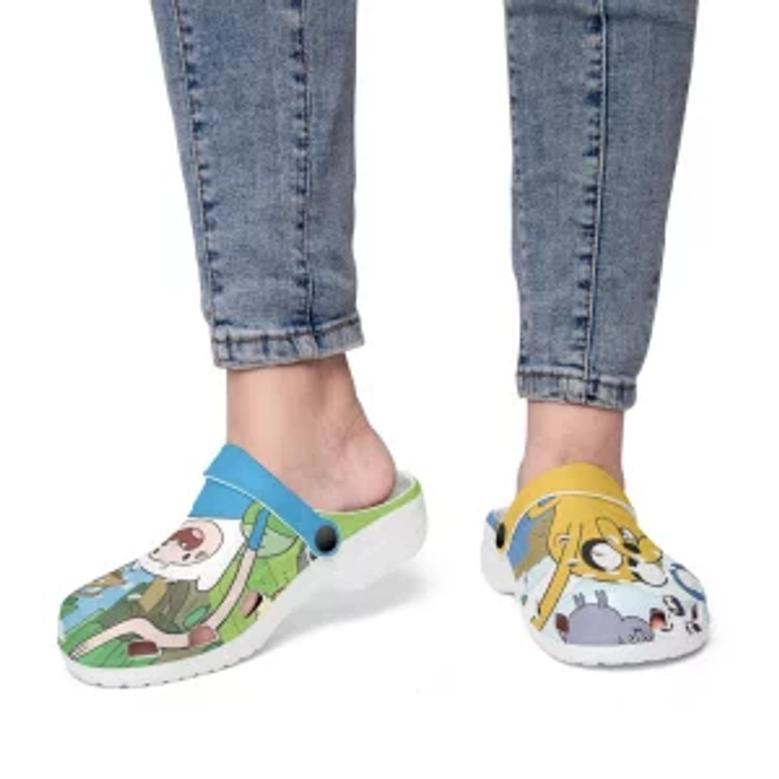 Adventure Time Cartoon Crocs Crocband Clogs Shoes Custom Name For Men Women And Kids