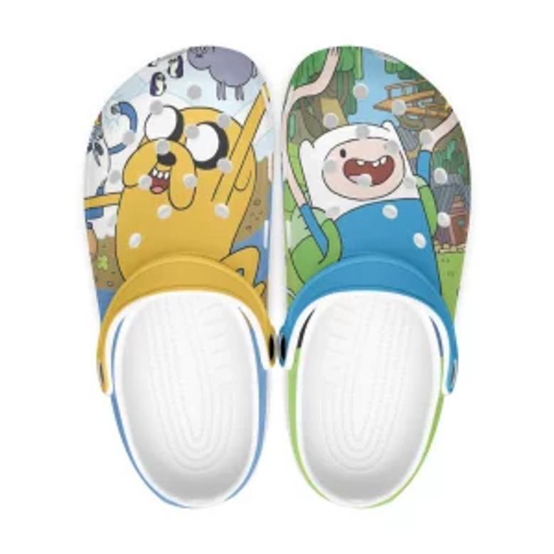 Adventure Time Cartoon Crocs Crocband Clogs Shoes Custom Name For Men Women And Kids