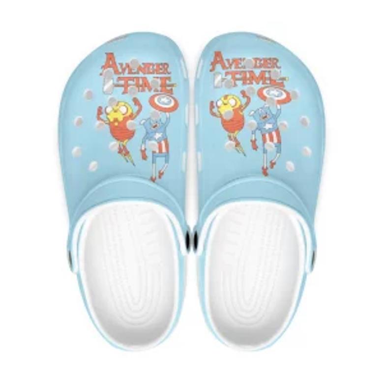 Adventure Time Cartoon Crocs Crocband Shoes Clogs Custom Name For Men Women And Kids