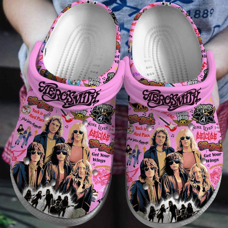 Aerosmith Band Music Crocs Crocband Clogs Shoes