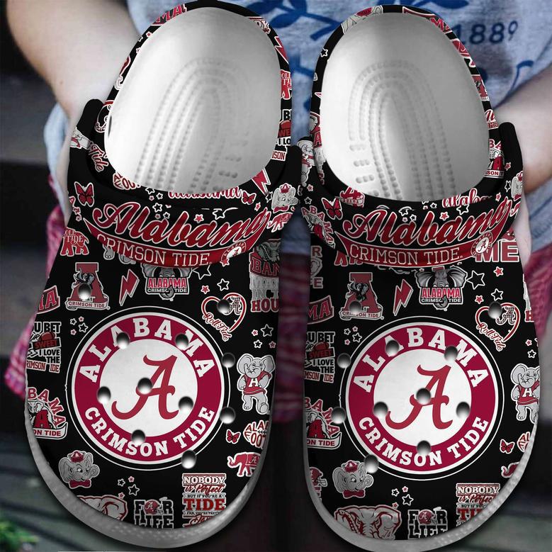 Alabama Crimson Tide Ncaa Sport Crocs Crocband Clogs Shoes