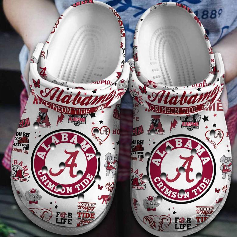 Alabama Crimson Tide Ncaa Sport Crocs Crocband Clogs Shoes