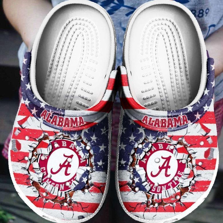 Alabama Flag Clog Shoes