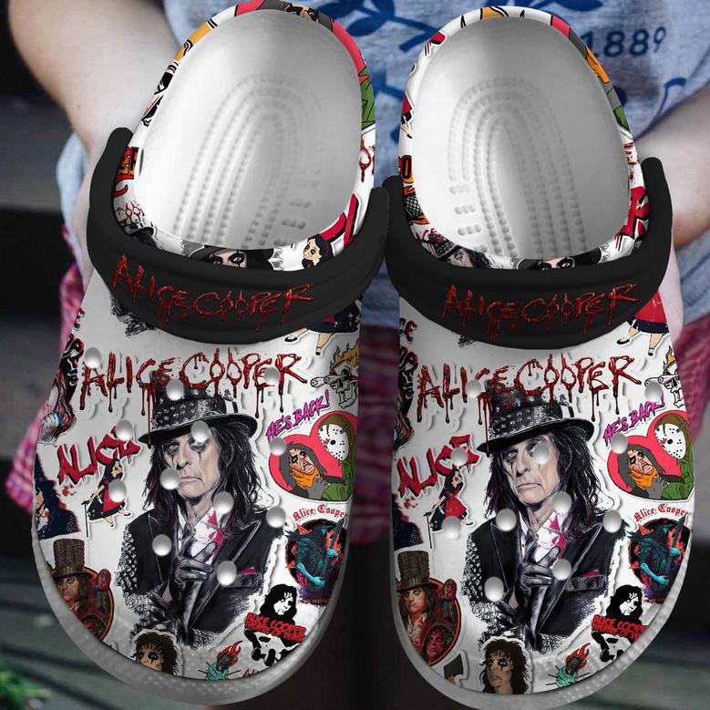 Alice Cooper Singer Music Crocs Crocband Clogs Shoes