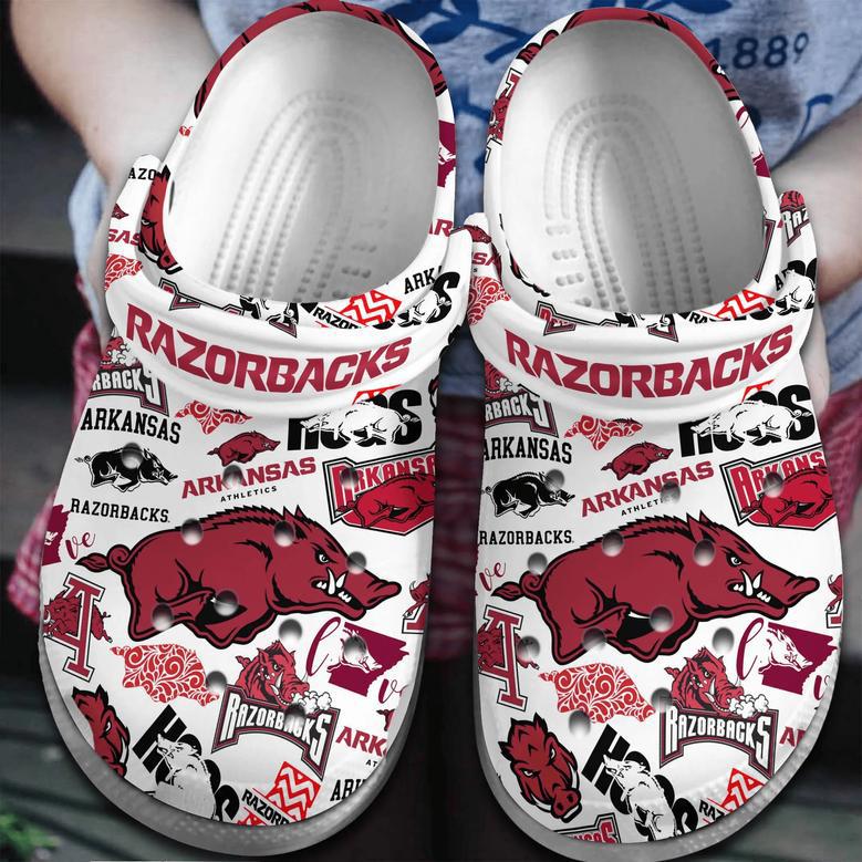 Arkansas Razorbacks Ncaa Sport Crocs Crocband Clogs Shoes