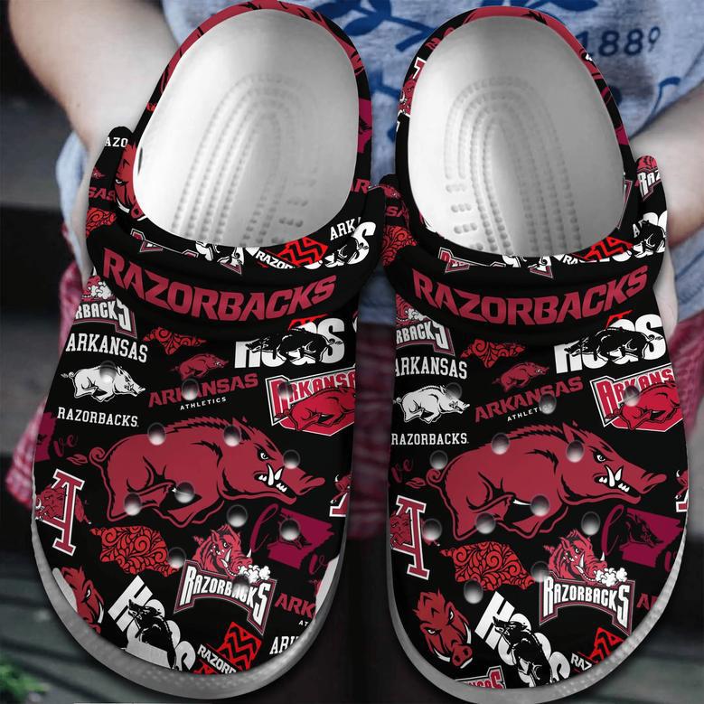 Arkansas Razorbacks Ncaa Sport Crocs Crocband Clogs Shoes