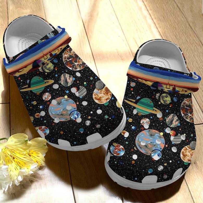 Astronaut Custom Shoes Clogs - Camping On Mars Outdoor Shoe Birthday Gift For Men Women