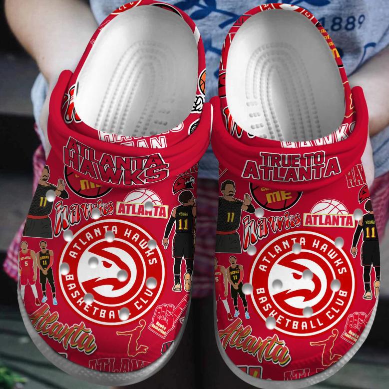 Atlanta Hawks Basketball Team Nba Sport Crocs Clogs Crocband Shoes