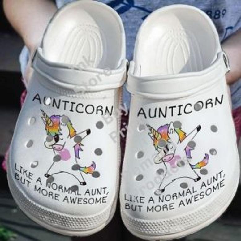 Aunticorn Unisex Fashion Style Crocs Crocband Shoes Clogs Custom Name For Men Women And Kids