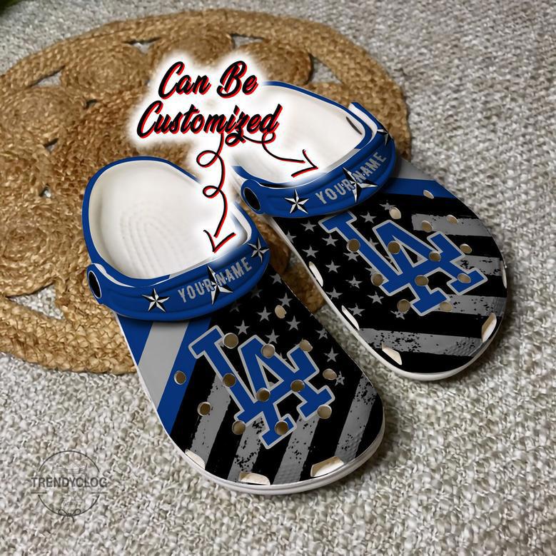 Baseball Personalized Dodgers Clog Shoes