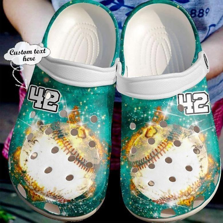 Baseball Personalized Galaxy Lovers Classic Clogs Shoes