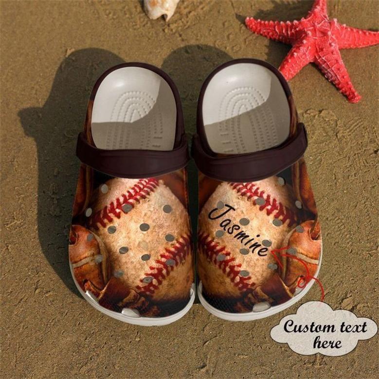 Baseball Personalized Retro Classic Clogs Shoes