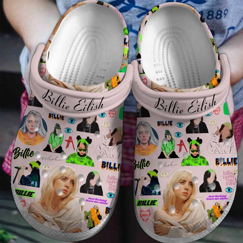 Billie Eilish Singer Music Crocs Crocband Clogs Shoes