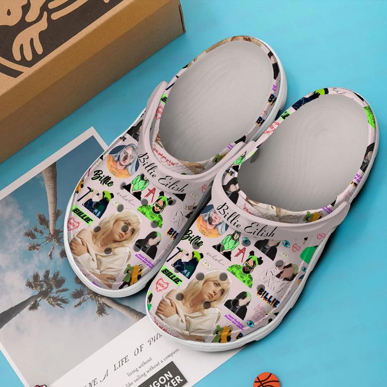 Billie Eilish Singer Music Crocs Crocband Clogs Shoes