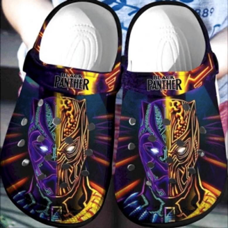 Black Panther Crocs Clog Shoes