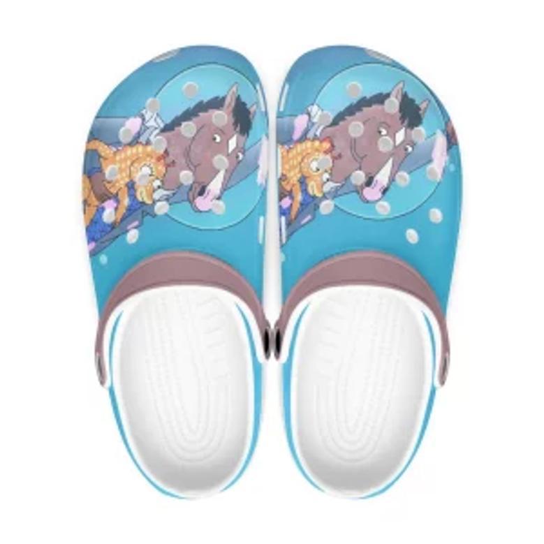 Bojack Horseman Cartoon Tv Series Crocs Crocband Clogs Shoes Custom Name For Men Women And Kids