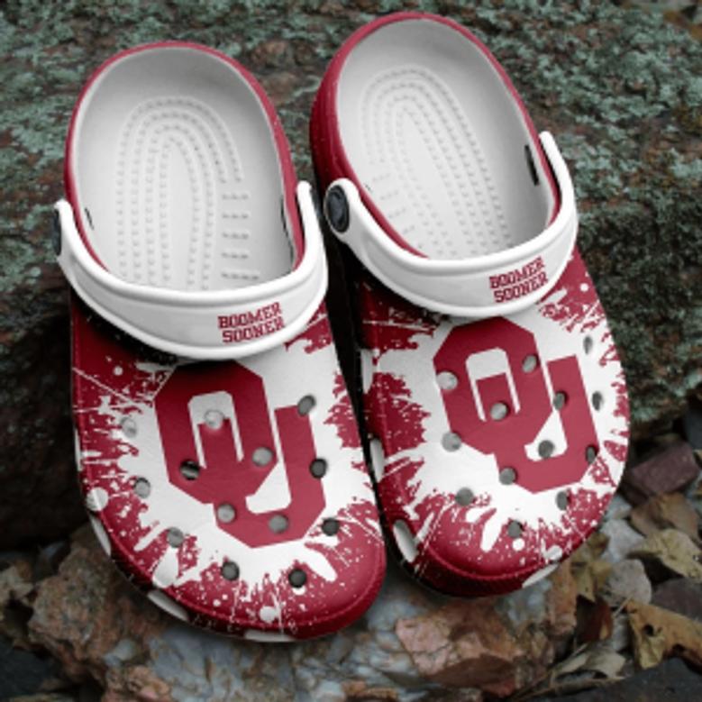 Boomer Sooner Ncaa Crocs Clogs Shoes Comfortable Crocband For Men Women