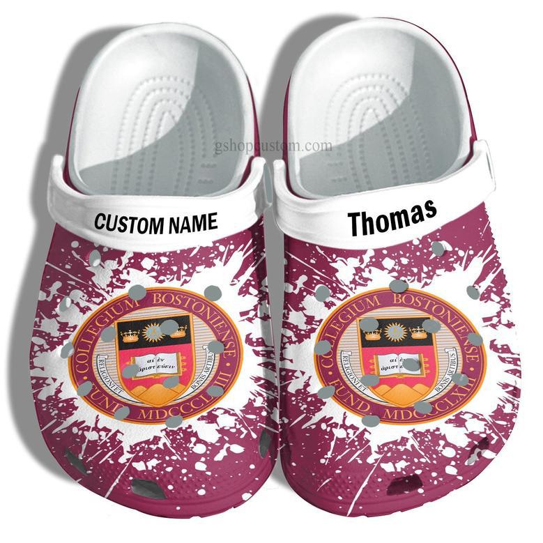 Boston College Graduation Gifts Croc Shoes Customize- Admission Gift Shoes