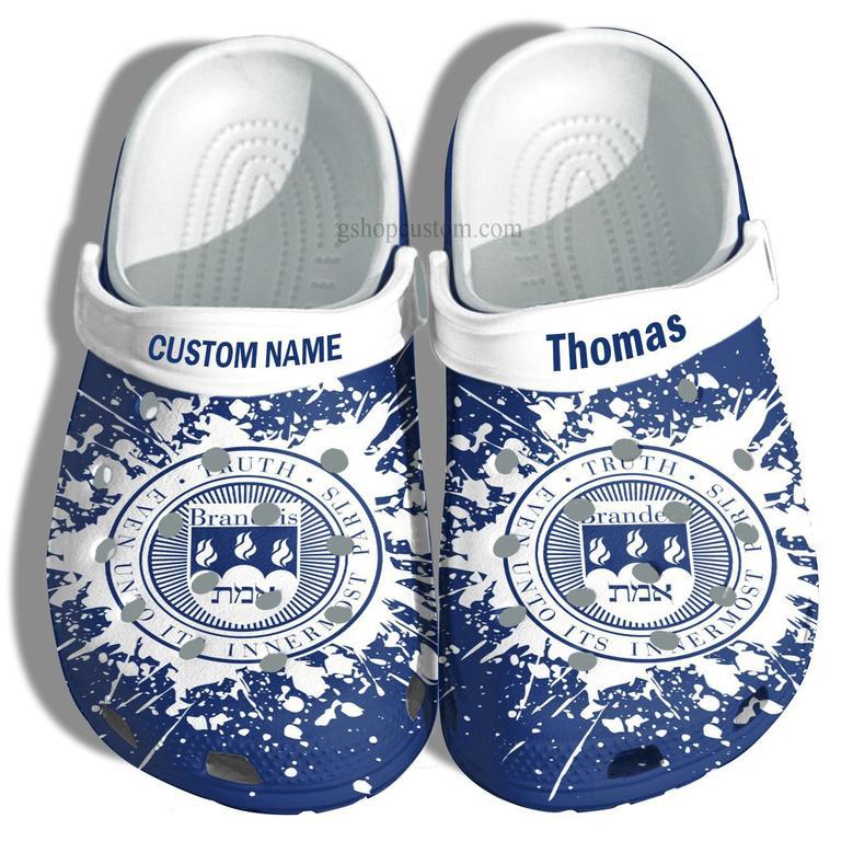 Brandeis University Graduation Gifts Croc Shoes Customize- Admission Gift Shoes