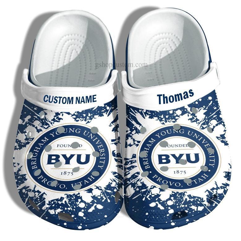 Brigham Young University Graduation Gifts Croc Shoes Customize- Admission Gift Shoes