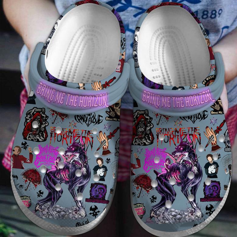 Bring Me The Horizon Rock Band Music Crocband Crocs Shoes Clogs For Men Women And Kids