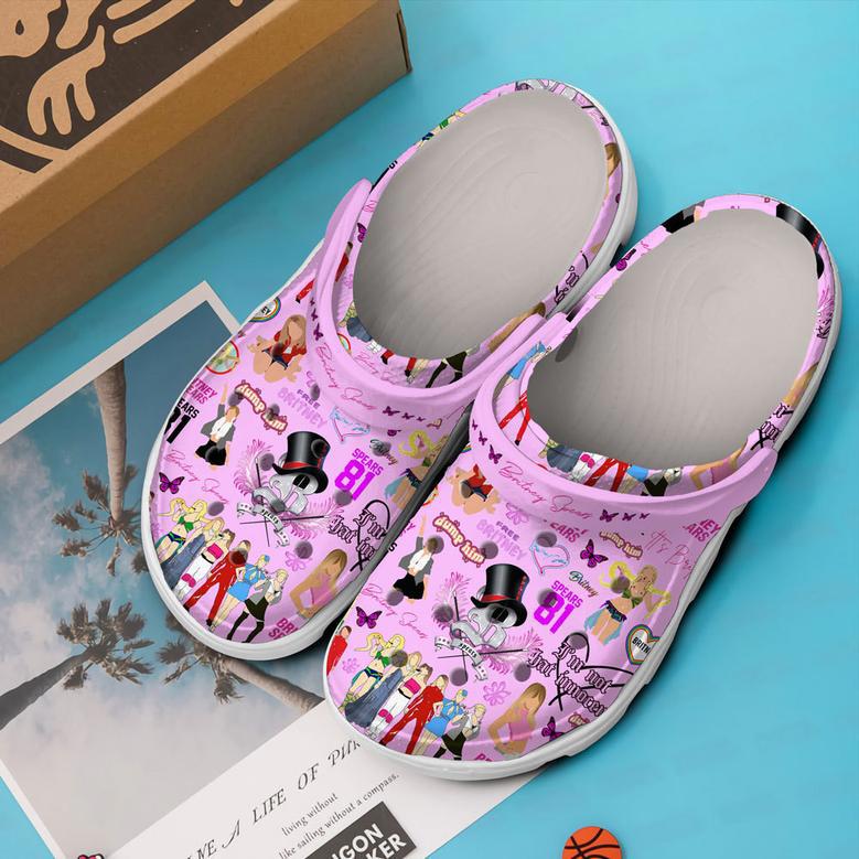 Britney Spears Music Crocs Crocband Clogs Shoes