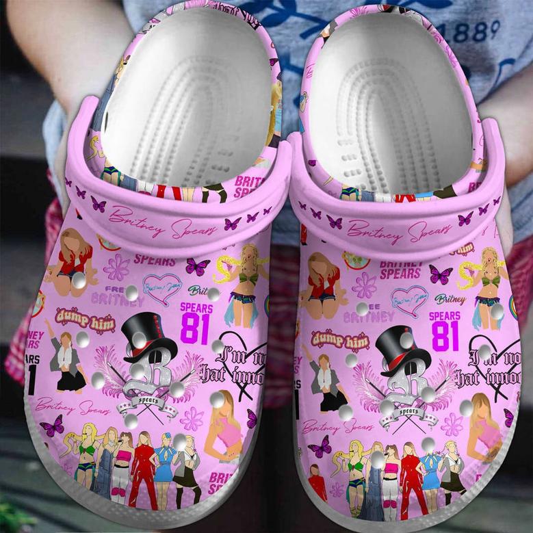 Britney Spears Music Crocs Crocband Clogs Shoes