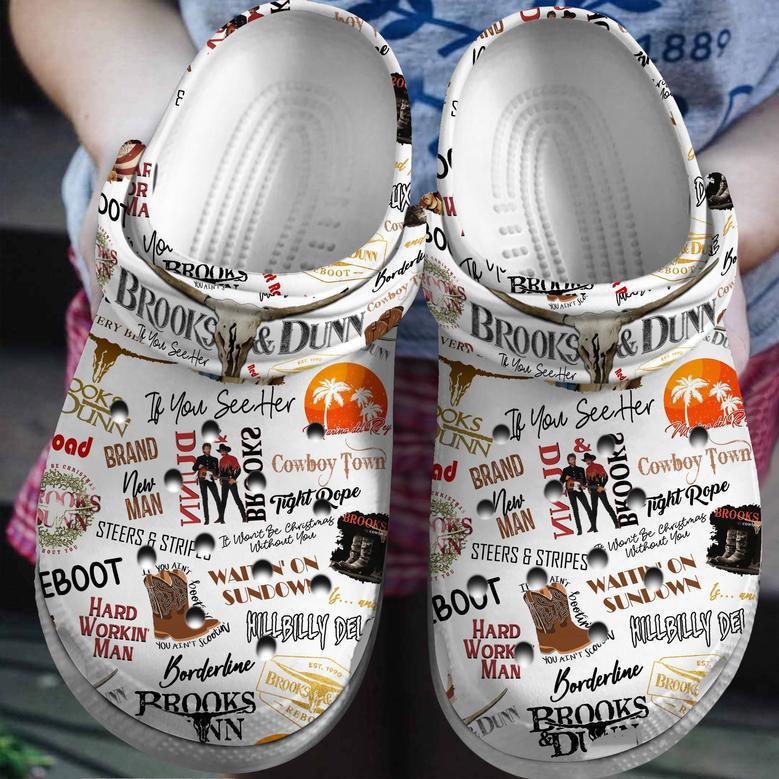 Brooks And Dunn Music Crocs Crocband Clogs Shoes