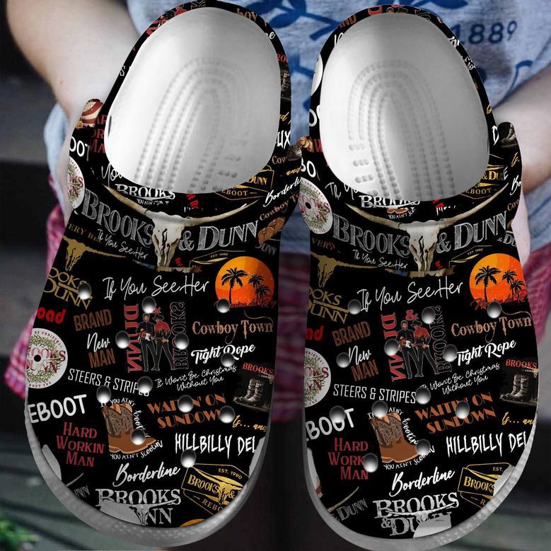 Brooks And Dunn Music Crocs Crocband Clogs Shoes