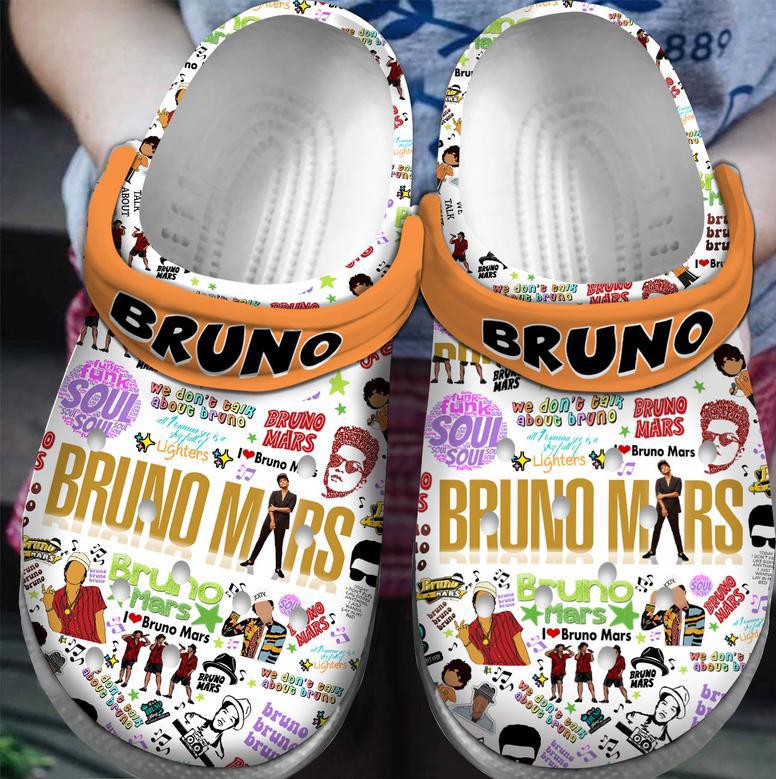 Bruno Mars Singer Music Crocs Crocband Clogs Shoes For Men Women And Kids